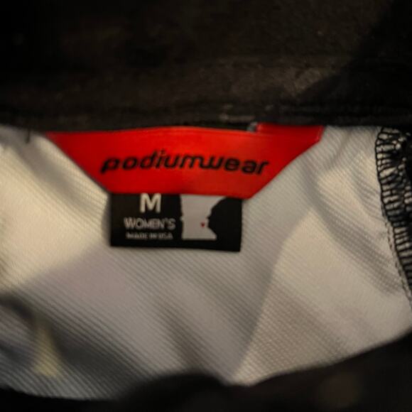 Podium Wear Jacket Womens Medium Biathalon ASC Zip Performance Blue Coat - Picture 8 of 8